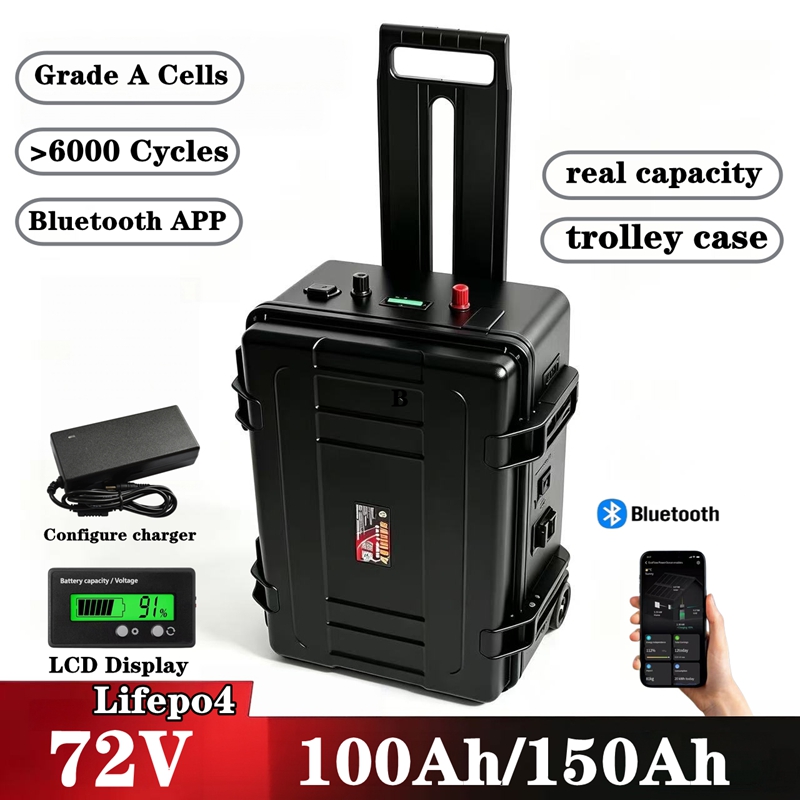 حزمة بطاريات ليثيوم LiFePO4 مق - مراجعة Lifepo4 72V 100Ah Battery Pack Ev وسعره